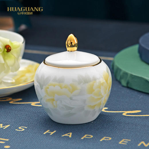 【富贵花开咖啡具】华光国瓷欧式陶瓷咖啡杯具套装 牛奶杯骨质瓷锦盒礼品 商品图4