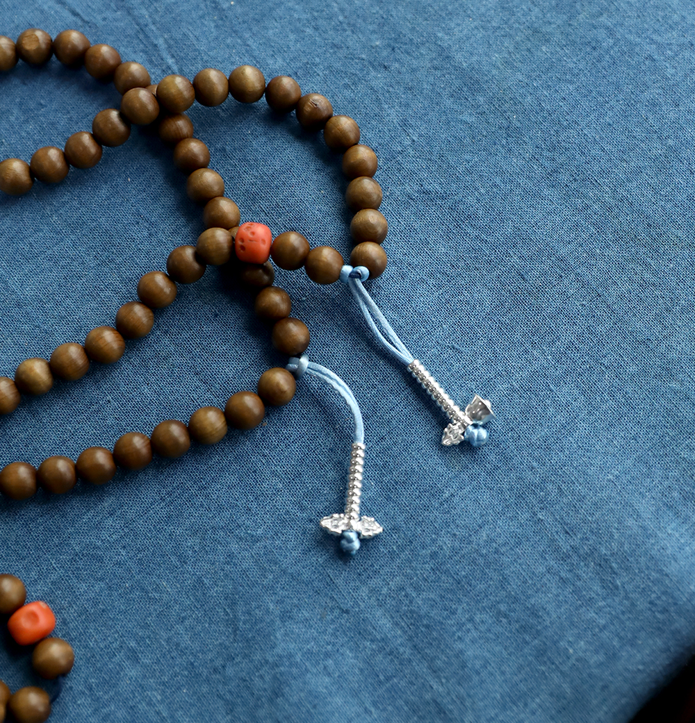 掌柜推荐 念珠手工diy配件 925纯银佛珠计数器密宗法器大中小 - 善物