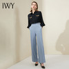 IWY/设计感衬衫小众套装女修身ol个性蓝色高腰阔腿裤显瘦套裤213179B1+P6 商品缩略图2