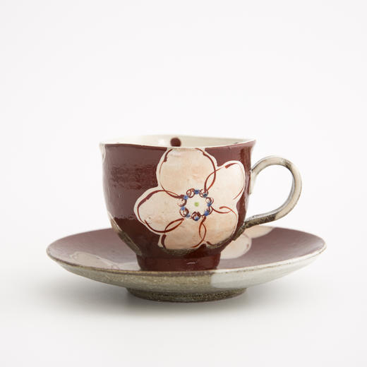 【虚空藏窑】日本原产浪漫樱花系列九谷烧手工咖啡杯(100ml) 商品图1