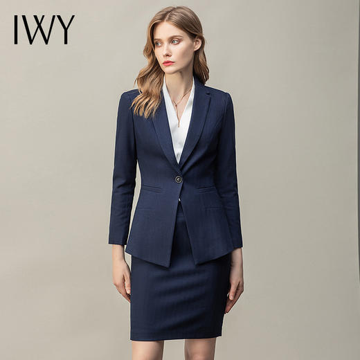 IWY/职业装套装女商务正装高端西装套裙时尚端庄大气上班族工作服C10351+S10351 商品图0