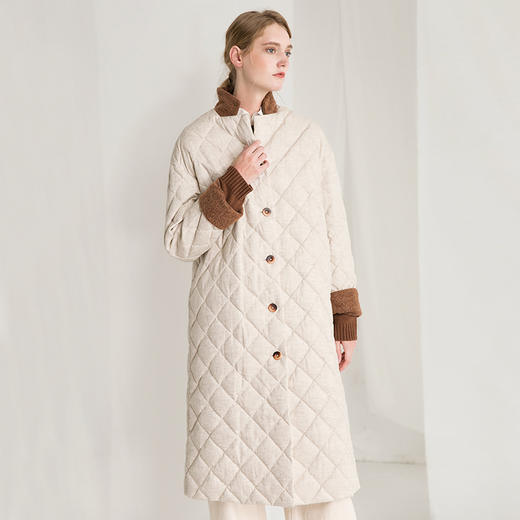 famecoco范可儿长款羽绒服冬季保暖外套F218AH005 商品图1