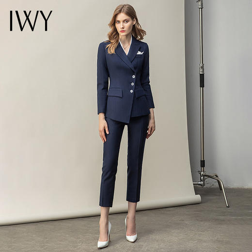 IWY/西装职业套装女高端经理西服套裤气质商务正装白领面试工作服CP10350 商品图2