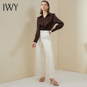 IWY/高端职业套装女修身时尚正装气质名媛商务休闲衬衫套裤上班工作服213182B1+P6