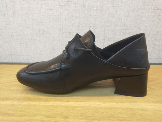 豪行休闲鞋女2021年新款春款潮网红方头单鞋21128780正品中跟系带 商品图2