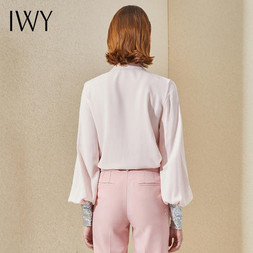 IWY/高端职业装套裙气质长袖粉色衬衫时尚通勤办公室工作服套装OL B9369 商品图3