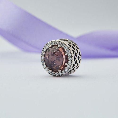 PANDORA/潘多拉 925银粉色闪亮的心串饰串珠 791725NBP 商品图3