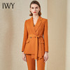 IWY/气质焦糖色绑带西装套装女高端韩版干练总裁套裤商务工作服OL CP9328 商品缩略图0