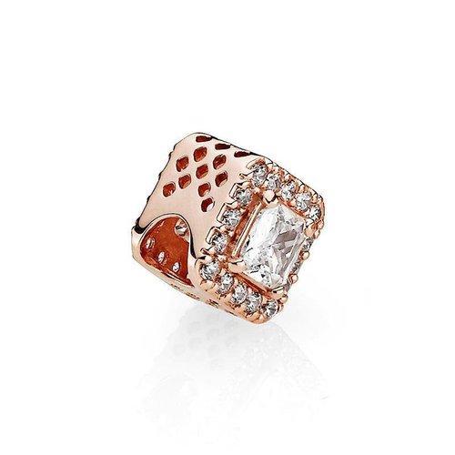 PANDORA/潘多拉女士铜银合金玫瑰系列几何光辉串饰DIY串珠786206CZ 商品图2