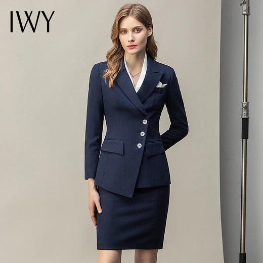 IWY/气质西装套裙女职业韩版休闲西服外套气质修身正装时尚工装CS10350 商品图1