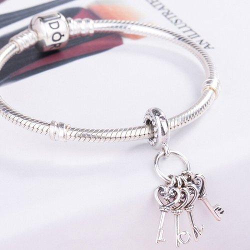 PANDORA/潘多拉女士925银串饰吊坠爱之钥797654NPMMX 商品图1