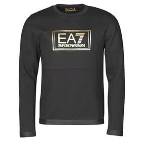 EMPORIO ARMANI 男士黑色圆领棉质抓绒卫衣 6HPM73-PJF3Z-1200