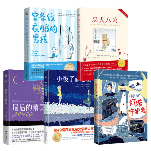 《小夜子的秘密》 《最后的精灵》 《穿条纹衣服的男孩》 《忠犬八公》 《灯塔守护者》 商品图0