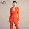 IWY/橘色西装套装女韩版休闲气质工作服时尚修身通勤高端总裁职业装213145C1+P3 商品缩略图1