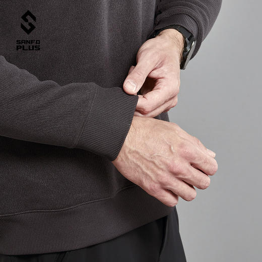 SANFO PLUS SJC-21074 冰雾圆领毛织卫衣 商品图4