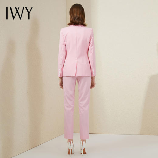 IWY/粉色西装套装高级西服商务职业装时尚气质上镜主持人艺考服装201001C1+P1 商品图3