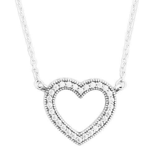 PANDORA/潘多拉 女士925银 爱心项链590534CZ 商品图0