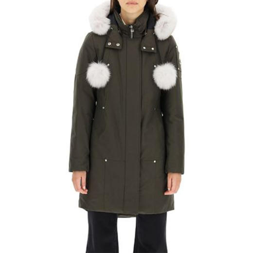 MOOSE KNUCKLES 白毛领 女士羽绒服 军绿 MK2003LP 774 商品图1
