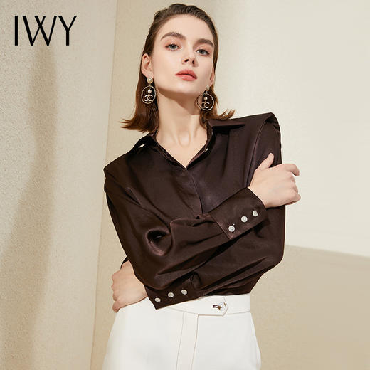 IWY/高端职业套装女修身时尚正装气质名媛商务休闲衬衫套裤上班工作服213182B1+P6 商品图4