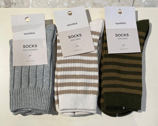 【周年庆会员专场 抢！】百货世界-北欧时刻男女长短袜3双(长短款式任选) 商品图1