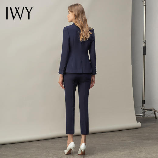IWY/藏青色商务气质职业装西装外套女高端律师职场通勤正装ol工服CP11356 商品图3