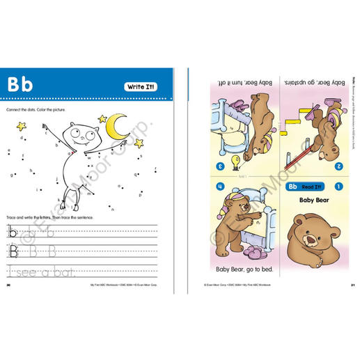【IDK品牌优选】Evan-Moor My First ABC Activities Book 启蒙英语字母趣味手工练习册 商品图3