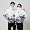 【羽绒服】男女情侣装雪山渐变连帽时尚潮流短款户外抗寒保暖羽绒服 商品缩略图1