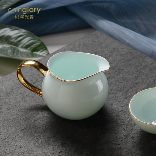 华光陶瓷 华青瓷茶具套装礼盒装 功夫茶具 6头青之幻 商品图3