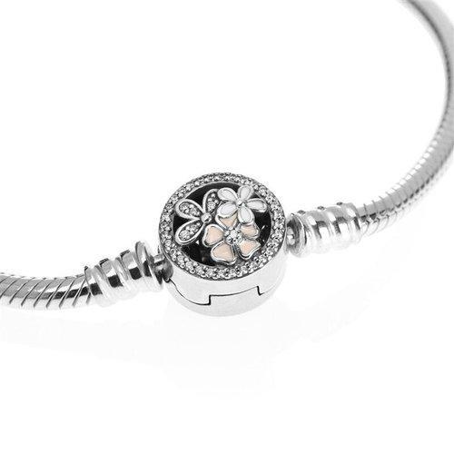 PANDORA/潘多拉 女士925银饰诗花绽放链扣手链590744CZ 银色 商品图3