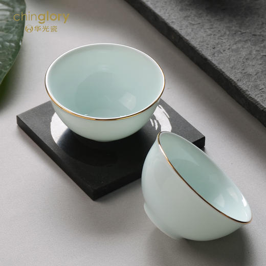 华光陶瓷华青瓷茶具功夫茶具套装整套家用办公会客礼盒青之合 商品图4