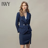 IWY/藏青西装套装女时尚职业装气质修身套裙女神通勤商务正装CS11353 商品缩略图2
