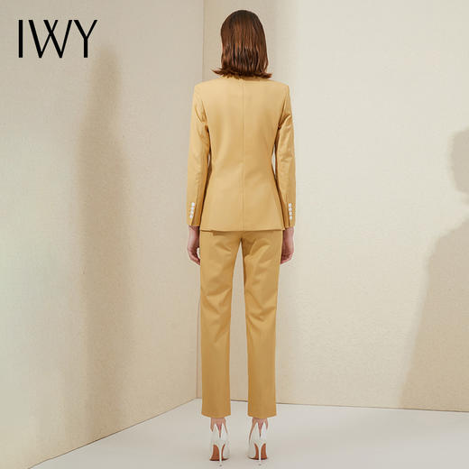 IWY/黄色西服高级职业装套装高端经理气质正装双排扣ol工作服女201041C1+P1 商品图3