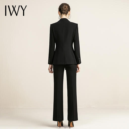 IWY/高级感黑色西装工作服职业装气质时尚售楼部置业顾问女装套装213156C1+P3 商品图3