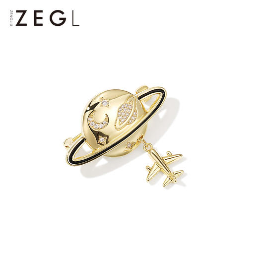ZENGLIU星球飞机胸针女夏季ins潮个性别针装饰胸花百搭衣服配饰品 商品图3