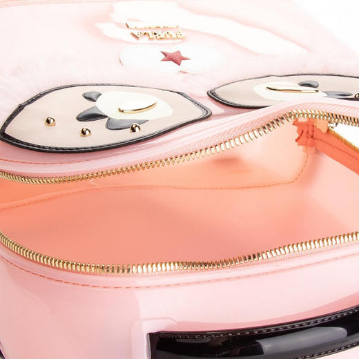 QH Furla 芙拉 女士粉色PVC双肩包 978647 商品图4