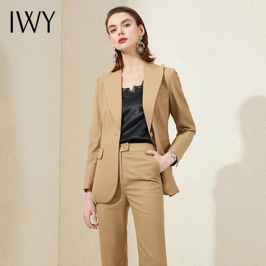 IWY/高级感小西装套装气质置业顾问工作服时尚英伦风休闲职业女装193028C1+P3 商品图1
