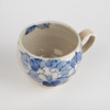 【虚空藏窑】日本原产虚空藏窑蓝椿系列九谷烧白底手工 带柄马克杯（350ml) 商品缩略图2