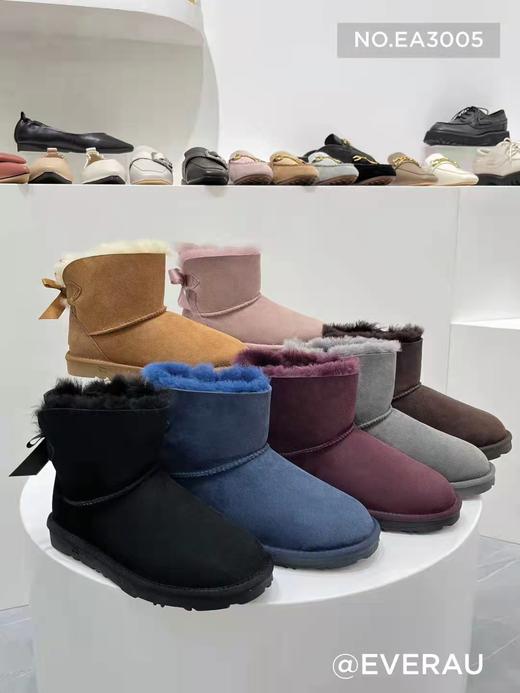 EVERAU/Mini Button澳洲A级美利奴羊毛雪地靴，下单备注颜色尺码:35-41 商品图1