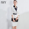 IWY/白色职业套装女气质名媛正装通勤西装七分袖连衣裙白领工作服Q643 商品缩略图2