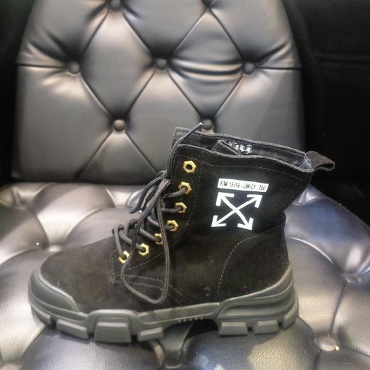 lfgj  jeans  BB103时尚舒适全皮加绒女靴 商品图1