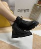 西村名物2021秋冬新款马丁靴女ins潮厚底牛皮时尚短靴T21DS45801 商品缩略图3