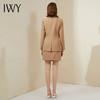 IWY/卡其色高端职业西装套裙女神范气质时尚西服正装总裁套装OL工作服213204C1+S2 商品缩略图3