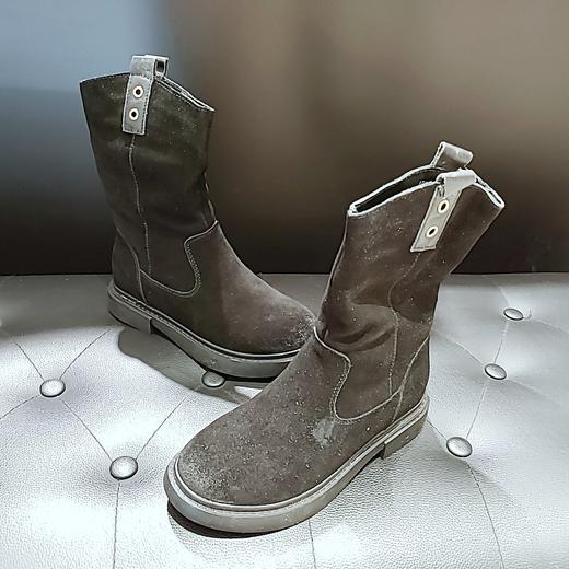 lfgj  jeans BA805 磨砂中腰棉靴 商品图7