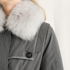 famecoco范可儿羽绒服外套保暖大毛领外套系带收腰F218AD003 商品缩略图3