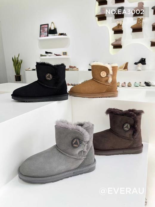 EVERAU/Mini Button澳洲A级美利奴羊毛雪地靴，下单备注颜色尺码:35-41 商品图0