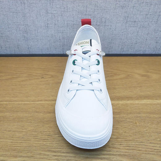 豪行女鞋舒适休闲真皮21101602时尚平底系带单鞋正品 商品图4