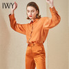 IWY/焦糖色工作服女休闲衬衫气质时尚高端西装套装通勤修身工装OLB9370 商品缩略图1