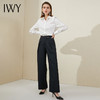 IWY/白色衬衫简约高级感职业气质高腰阔腿裤套装小众上衣方领ol装213195B1+P6 商品缩略图2