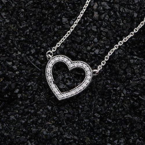 PANDORA/潘多拉 女士925银 爱心项链590534CZ 商品图4