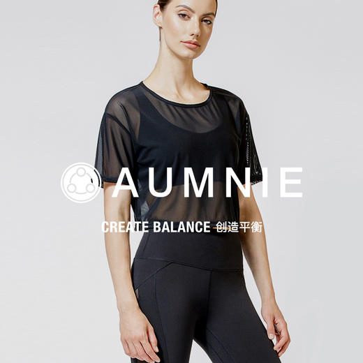 【AUMNIE】露脐短款网纱上衣 CROPPED MESH TEE 商品图2